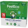 FeelEco Tablety do umývačky All in One 70 ks