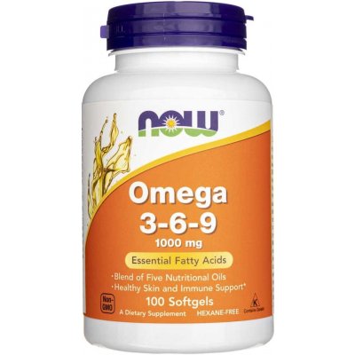 Now Foods Omega 3-6-9 1000 mg 100 mäkkých gélov