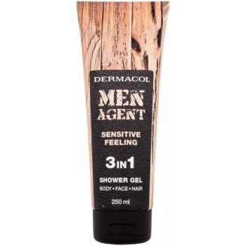 Dermacol Men Agent Sensitive Feeling sprchový gél 3v1 250 ml