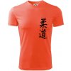 Judo nápis japan - Pánske tričko Fantasy športové - M ( Neónová oranžová )