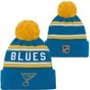 Outerstuff Detská zimná čiapka St. Louis Blues NHL Jacquard Cuffed Knit With Pom