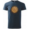 Terč na šípky - Klasické pánske tričko vyššej gramáže - 2XL ( Tmavomodrá (veľmi tmavá - skoro čierna) )