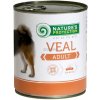 Natures P dog konzerva adult veal 800g