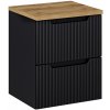 CMD Skrinka do kúpeľne NOVA BLACK 82-50-2S A čierna/dub coast evoke