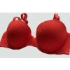 Dámská podprsenka Calvin Klein QF6790E LOGO MESH červená