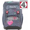 Školský ruksak Step by Step GRADE Glitter Heart Hazle, AGR certifikát