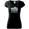 Nordic walking hory - Dámske tričko Pure - 2XL ( Čierna )