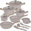 BERLINGERHAUS Súprava riadu s titánovým povrchom 15 ks Taupe Nordic Collection