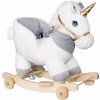 Lean Toys Hojdací jednorožec – biely