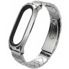 Xiaomi Mi Band 3/4/5/6 - V Style celokovový náhradný náramok/remienok Farba: Strieborná MBSCZ-5VSTST