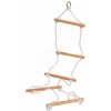 Drevený povrazový rebrík Rope Ladder Outdoor Eichhorn prírodný 170 cm dĺžka 60 kg nosnosť