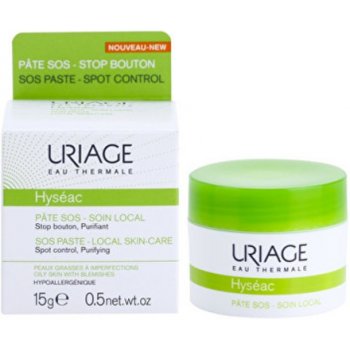 Uriage Hyséac lokálna starostlivosť na noc proti nedokonalostiam aknóznej pleti SOS Paste - Local Skin-Care Spot Control Purifying 15 g