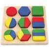 Viga Drevené puzzle - farby a tvary