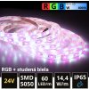 LEDprodukt PROFI LED pásik 60LED/m SMD5050 14,4W/m RGB-W (RGB+studená biela) IP65 24V