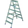 ELKOP Obojstranné hliníkové schodíky DHR 406 - 6 stupňov ELK-DHR406v