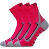 VoXX Kryptox Unisex športové ponožky 3 páry magenta sivá