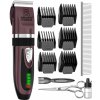 Strihací strojček na srsť zvierat 6 nadstavcov, Pet Grooming, Plum