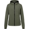 James & Nicholson Bunda JN 1145 s kapucí, softshellová, dámská COT021145v0100-olive/camou XS Olivová/maskáčová