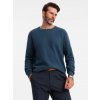 Ombre Clothing klasický pánsky sveter Birkkii navy