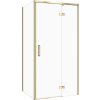 CERSANIT Sprchovací kabína obdélníková LARGA zlatá, pravá 100x80 sklo priehľadné S601-468