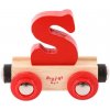 Bigjigs Rail Wagon Drevená vláčiková dráha - písmeno S