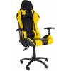 Aga Herná stolička MR2090 Čierno - Žltá