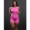 SUPER WOMAN overal SHORT pink Veľkosť: S