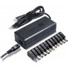 Connect IT Notebook Power univerzálny napájací adaptér pre notebooky 90 W - 12 konektorov - čierna