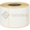 Labelea Samolepiace TERMO etikety 58x60 mm biele papierové, 750 etikiet na rolke, Farba etikiet Biela, Vnútorný priemer dutinky 40 mm ETM058060W