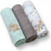 BABYONO Plienky bambusové 3 ks Blue-grey, 70x70 cm 397-10-BO