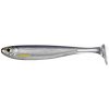 LIVETARGET - Gumová nástraha Slow-Roll Shiner Paddle Tail Swimbait 10 cm Silver Smoke 4 ks