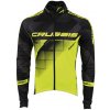 Pánská cyklistická bunda CRUSSIS čierna-fluo žltá čierna-fluo žltá - S