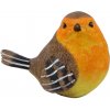soška do záhrady vtáčik oranžový 12,5cm