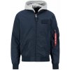 Alpha Industries pánska prechodná bunda MA-1 TT HOOD rep blue Farba: modrá, Veľkosť: M