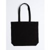 Printwear Bavlnená taška s bočným preložením XT95 Black 38 x 42 x 10 cm