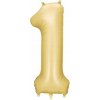 Balón s číslom „1“, 86 cm, zlatý, saténový Párty Deco