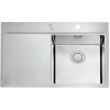 Alveus PURE 40 UP P 1123790 - Drez nerezový 790x525 mm, vanička 400x400x195 mm, lestena/brúsená nerez