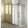 Gelco ANTIQUE štvrťkruhový sprchový kút 100x100x190 cm Číre/Bronz R550 2x Posuvné dv. SPH GQ5210C