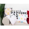 XPOSE® Set obliečok na vankúš LOVE 40x40 cm - set 5ks, Bavlna