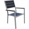 Rauman Záhradná stolička Fargo, čierna / sivá