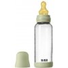 Bibs Antikoliková sklenená fľaša s kaučukovým cumlíkom 240 ml Sage