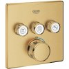 Sprchová a vaňová batéria GROHE Grohtherm SmartControl bez podomietkového telesa Brushed Cool Sunrise 29126GN0