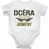 Dcéra veliteľka jednotky – body s potlačou - Tričkový | 12M | Biela | Body
