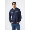 Champion Men’s Fleece Full Zip Hoodie Script Logo Navy