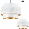 Light Home Závesné svietidlo Asti, 1x biele PVC tienidlo, (fi 45cm), g, b