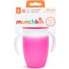 Munchkin Juniorský netečúci hrnček 360° s uškami 207ml ružový