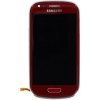 LCD Displej + Dotykové sklo + Přední kryt Samsung i8190 Galaxy S3mini Red