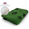 DRYBED Premium Vet Bed zelený + čierne labky 150 x 100 cm