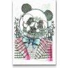 Vymalujsisam.sk Diamantovanie podľa čísiel - Elegantná panda Veľkosť: 40x60cm, Rám: Na kartónovej doske, Diamanty: Hranaté