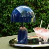 Tom Dixon Bell Prenosná stolová LED lampa, indigová, 28 cm - BEPO01INUN